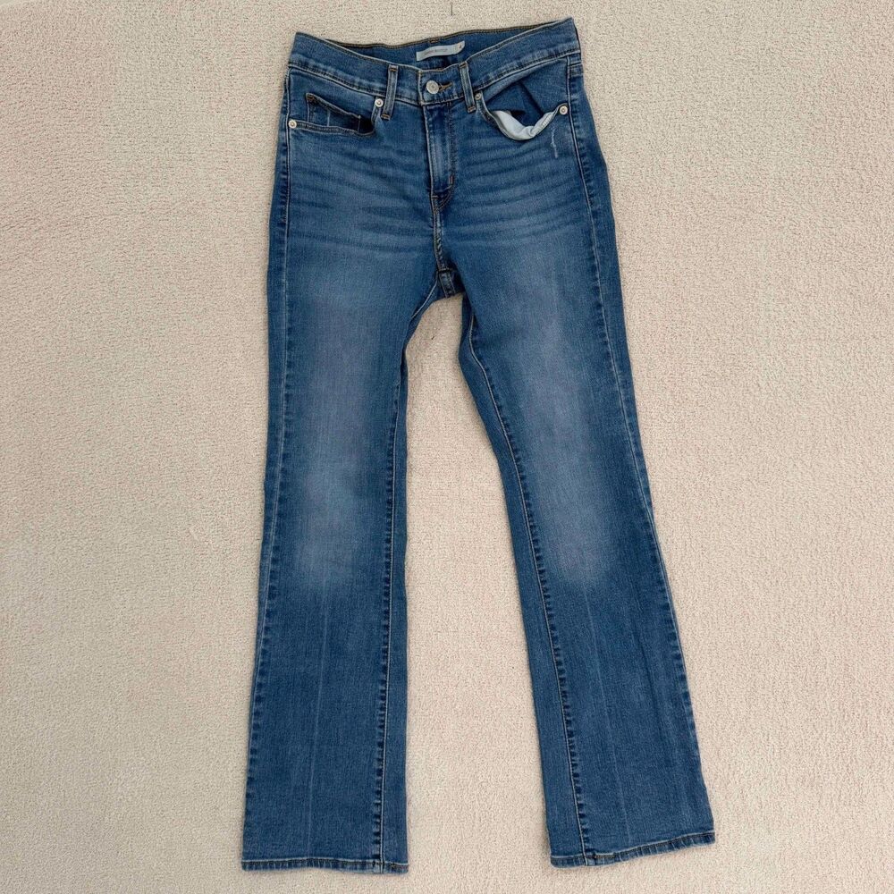 Levi's Classic Bootcut Jeans Womens 4 Medium Wash Mid Rise Stretch Denim 28x30